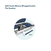 Soft Touch Silicone Wrapped Latch: The Snacker™