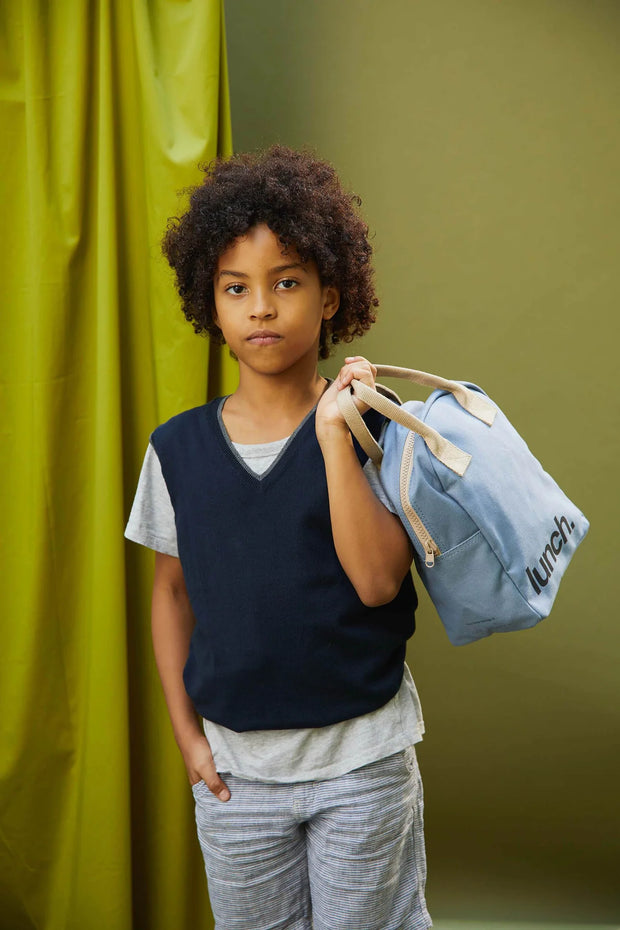 Fluf Shark Zipper Lunch Bag